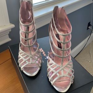 Nina Silver Fonda Strappy Heels